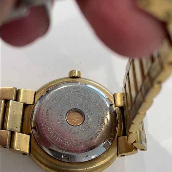 Philip Stein unisex 38 mm gold plated watch - Picture 6 of 6